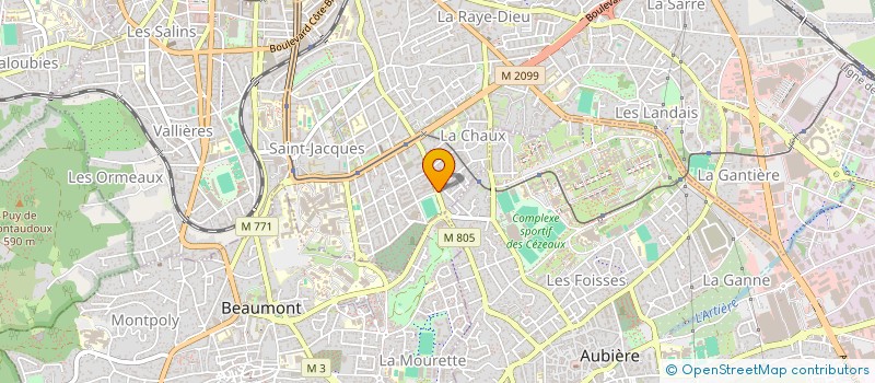 localisation de l'entreprise CABINET INFIRMIER SAINT JACQUES à CLERMONT-FERRAND