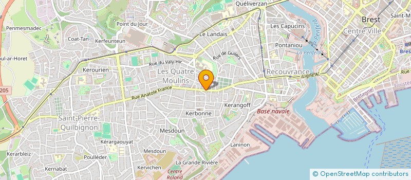 localisation de l'entreprise CABINET INFIRMIER SCHAEFFER ET ASSOCIES à BREST