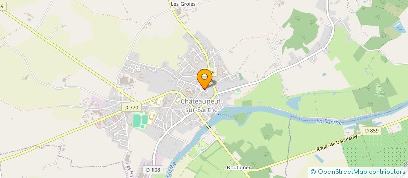 localisation de l'entreprise CABINET INFIRMIER SOINS ET BIENVEILLANCE  LES HAUTS-D'ANJOU