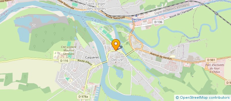 localisation de l'entreprise CABINET INFIRMIER SOPHIE ET FREDERIC ROY à DECIZE