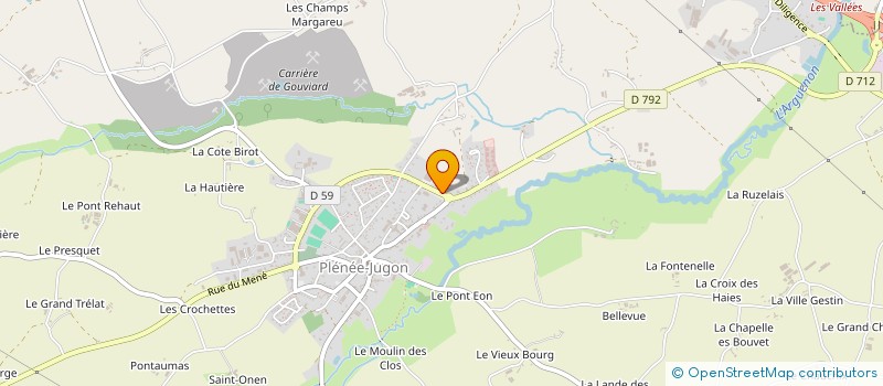 localisation de l'entreprise CABINET INFIRMIER TARDIVEL-CUZON-BARON-LE BORGNE  PLENEE-JUGON