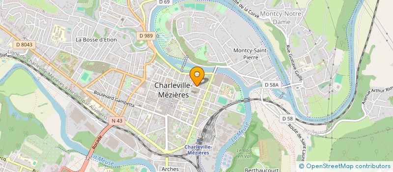 localisation de l'entreprise CABINET INFIRMIER WATELET DAMIEN à CHARLEVILLE-MEZIERES