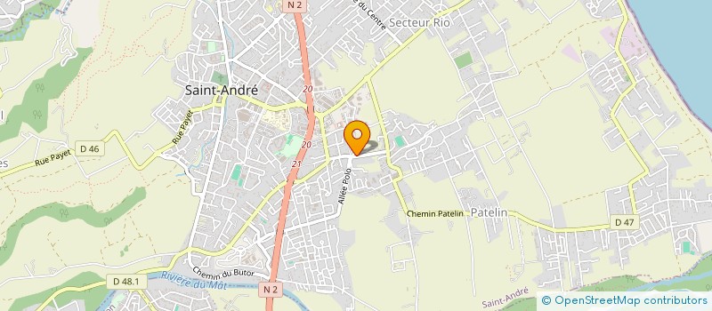localisation de l'entreprise CABINET INFIRMIERE AH-YAVE LEILA à SAINT-ANDRE
