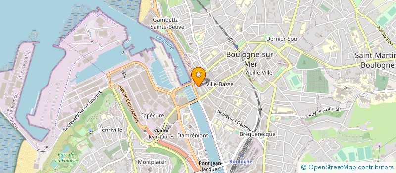 localisation de l'entreprise CABINET INFIRMIERE FABIENNE MELNYK à BOULOGNE-SUR-MER