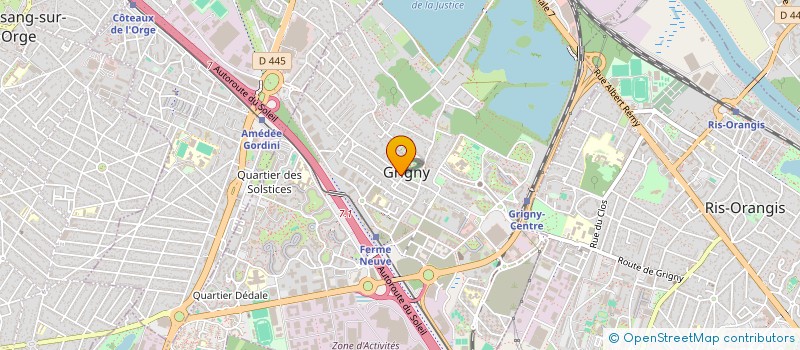 localisation de l'entreprise CABINET INFIRMIERES SUD ESSONNE  GRIGNY