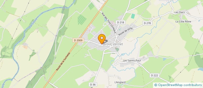 localisation de l'entreprise CABINET INFIRMIERS  BROUT-VERNET