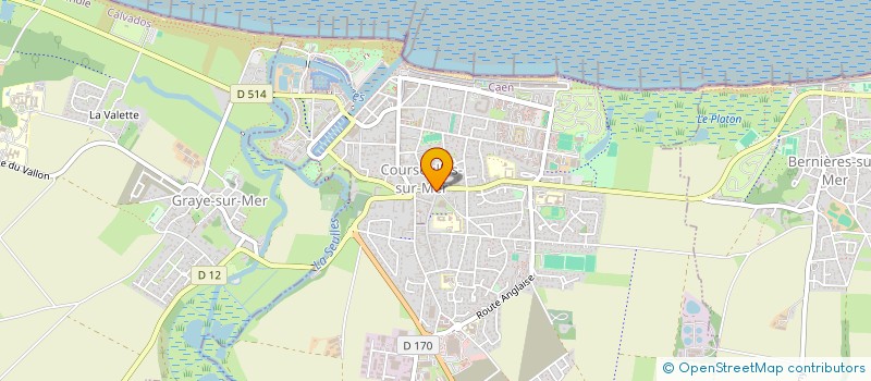 localisation de l'entreprise CABINET INFIRMIERS COURSEULLAIS  COURSEULLES-SUR-MER