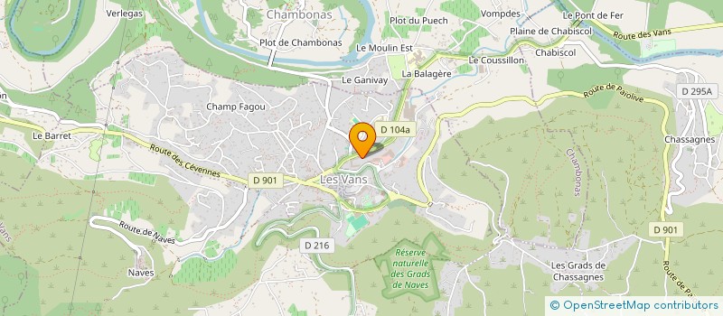 localisation de l'entreprise CABINET INFIRMIERS DE LA CLAIRETTE  LES VANS