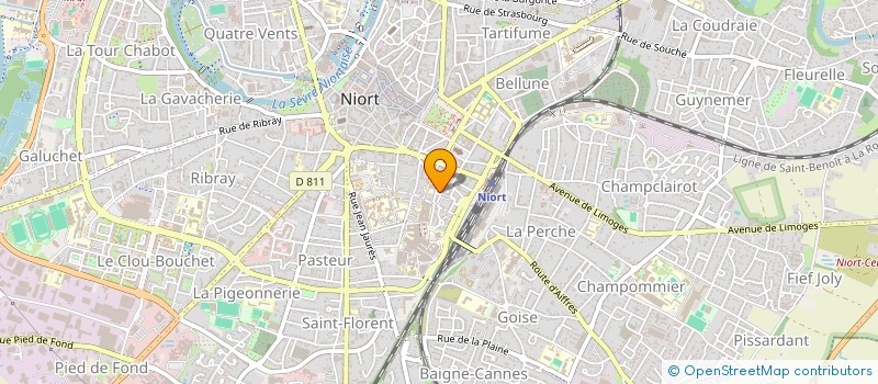 localisation de l'entreprise CABINET INFIRMIERS DE LA GARE à NIORT
