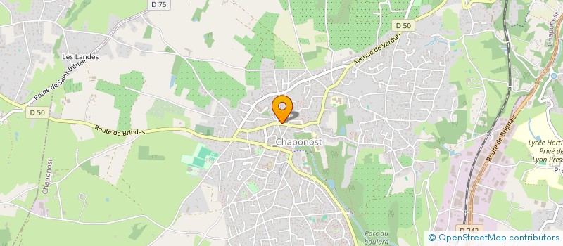 localisation de l'entreprise CABINET INFIRMIERS DU CENTRE  CHAPONOST