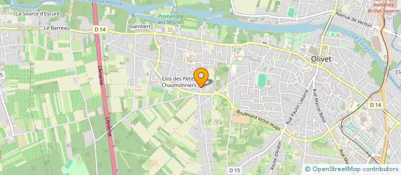 localisation de l'entreprise CABINET INFIRMIERS NAVRIN  OLIVET