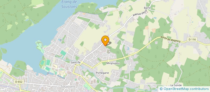 localisation de l'entreprise CABINET INFORMATIQUE LANDAIS à SOUSTONS