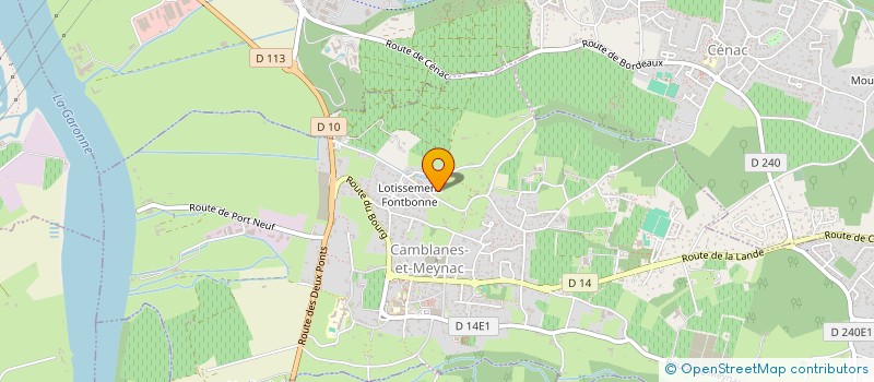 localisation de l'entreprise CABINET INVESTISSEMENTS PLACEMENTS ET PATRIMOINE  CAMBLANES-ET-MEYNAC