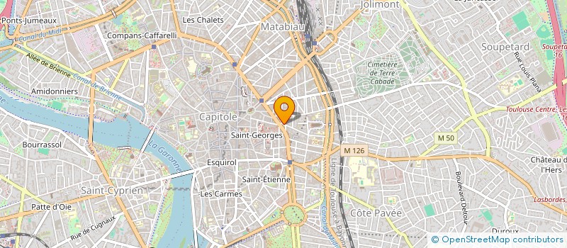 localisation de l'entreprise CABINET J.M. SERDAN  TOULOUSE