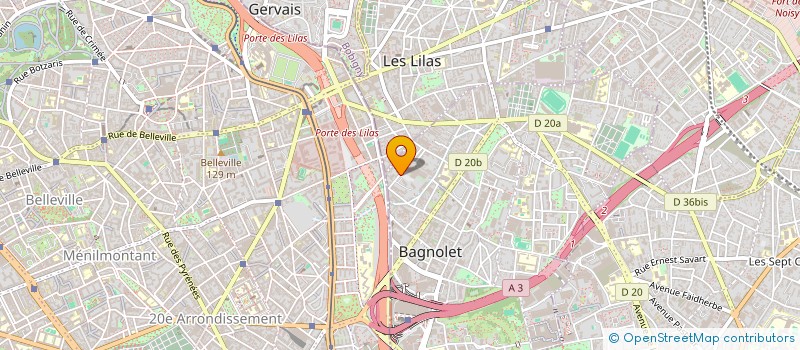 localisation de l'entreprise CABINET J P GRES à BAGNOLET