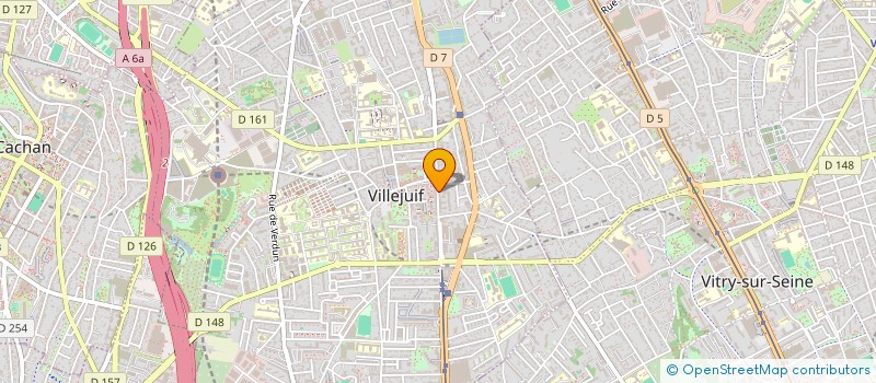 localisation de l'entreprise CABINET J.P MIROIR ET J.L COMPIN  VILLEJUIF