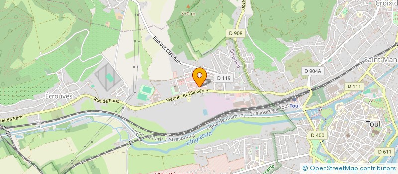 localisation de l'entreprise CABINET JACQUEMIN ROCHE à ECROUVES