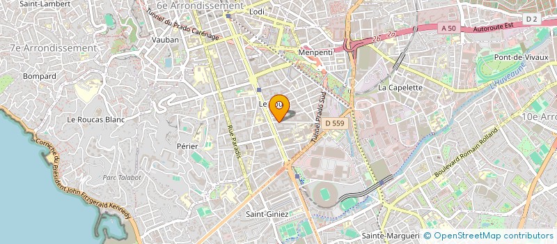localisation de l'entreprise CABINET JACQUES BOYER ET ASSOCIES à MARSEILLE