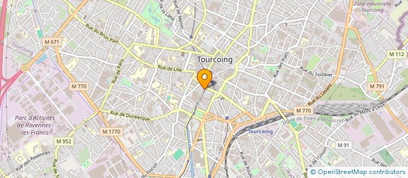 localisation de l'entreprise CABINET JACQUES LEFEBVRE à TOURCOING