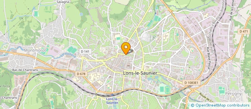 localisation de l'entreprise CABINET JACQUOT IMMOBILIER SAS à LONS-LE-SAUNIER