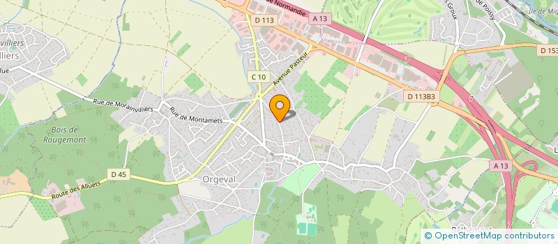 localisation de l'entreprise CABINET JAGER  ORGEVAL