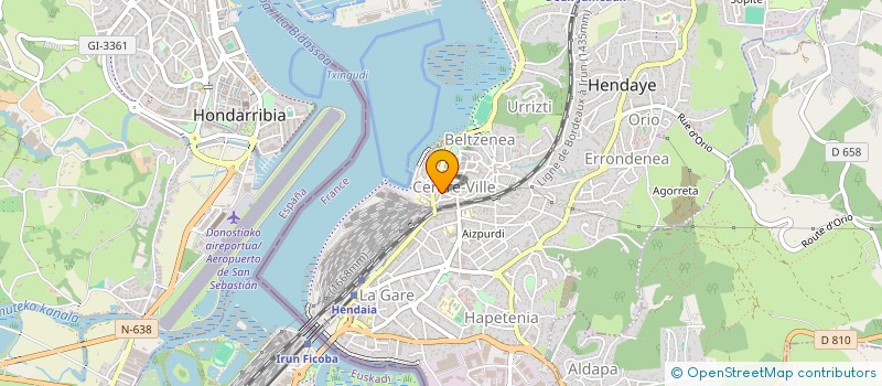 localisation de l'entreprise CABINET JAIZQUIBEL SCP D'INFIRMIERS MARTIJA -LAFOURCADE - MALLE - AIZPURUA - BERNADETTE  HENDAYE