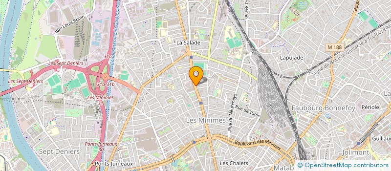 localisation de l'entreprise CABINET JAMMES GOUDAL  TOULOUSE