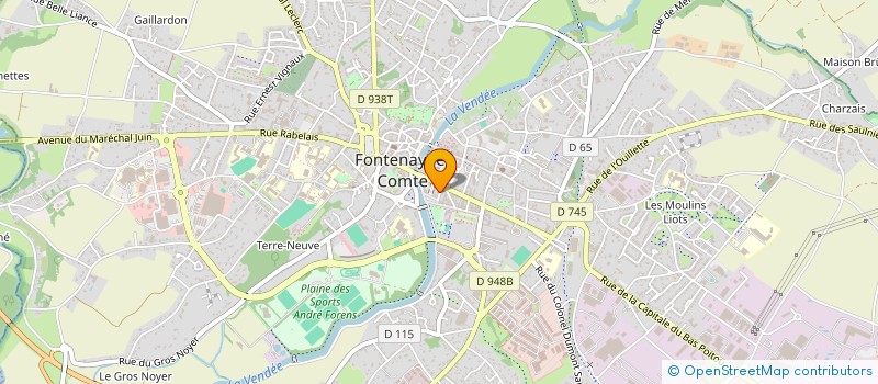 localisation de l'entreprise CABINET JAMY CONSULTING SARL à FONTENAY-LE-COMTE