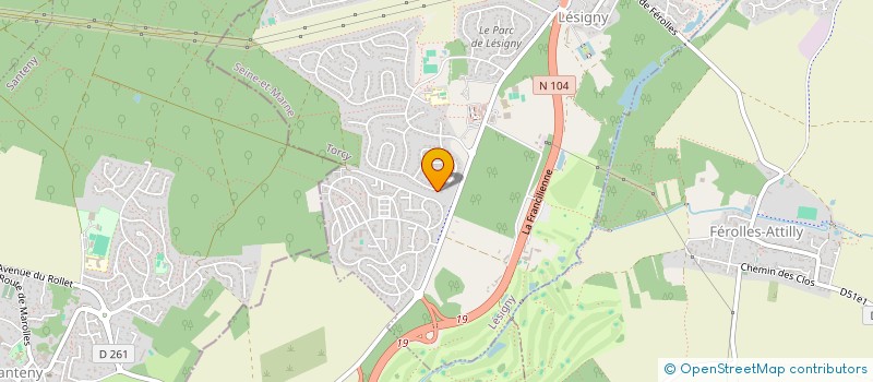 localisation de l'entreprise CABINET JCM IMMO FINANCE  LESIGNY