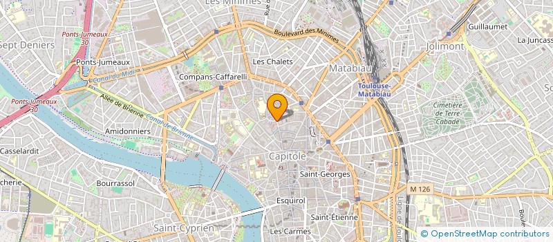 localisation de l'entreprise CABINET JEAN-CLAUDE MARTY  TOULOUSE