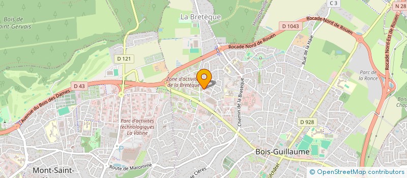 localisation de l'entreprise CABINET JEAN DUPAIN ET ASSOCIES à BOIS-GUILLAUME