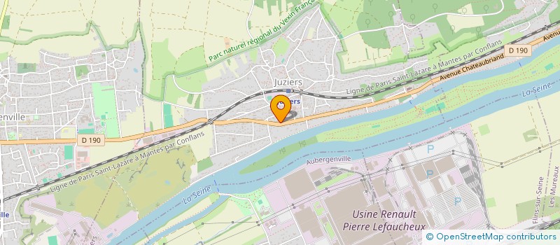 localisation de l'entreprise CABINET JEAN FRANCOIS DELEDICQ  JUZIERS