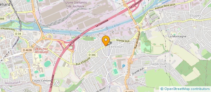 localisation de l'entreprise CABINET JEAN-FRANCOIS MILLOT  EXINCOURT