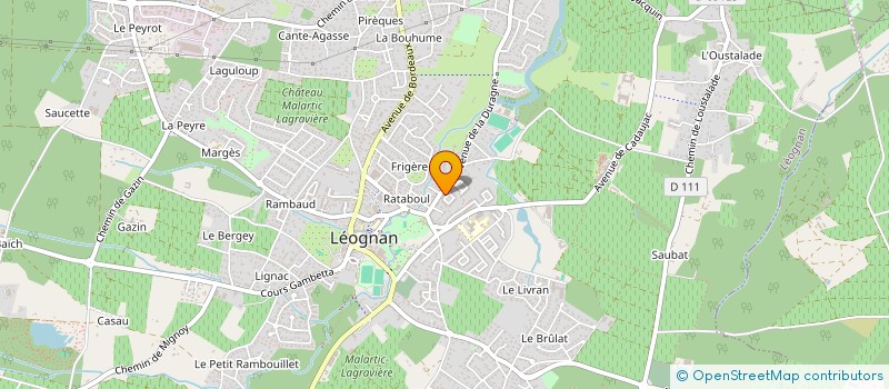 localisation de l'entreprise CABINET JEAN PIERRE BROUARD  LEOGNAN