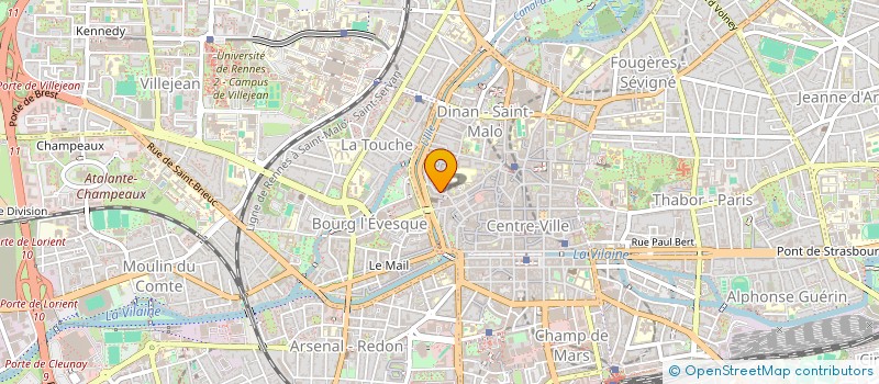 localisation de l'entreprise CABINET JEHANNIN à RENNES