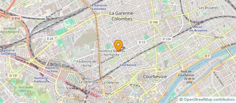 localisation de l'entreprise CABINET JELTY PICHAVANT à COURBEVOIE