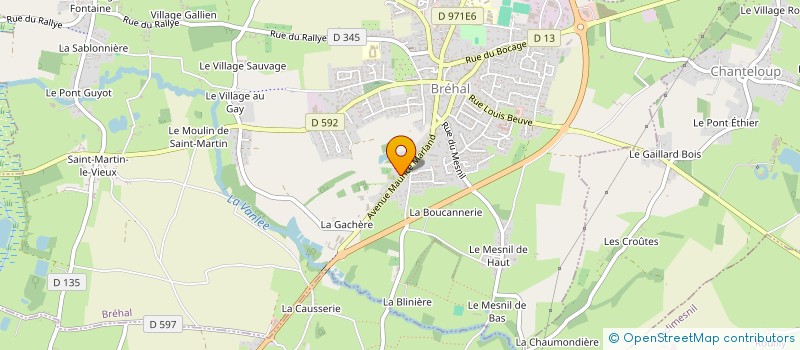 localisation de l'entreprise CABINET JEUSSET-GUIDET DIAGNOSTICS  BREHAL