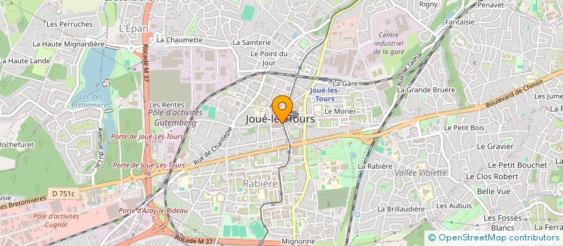 localisation de l'entreprise CABINET JOCONDIEN à JOUE-LES-TOURS