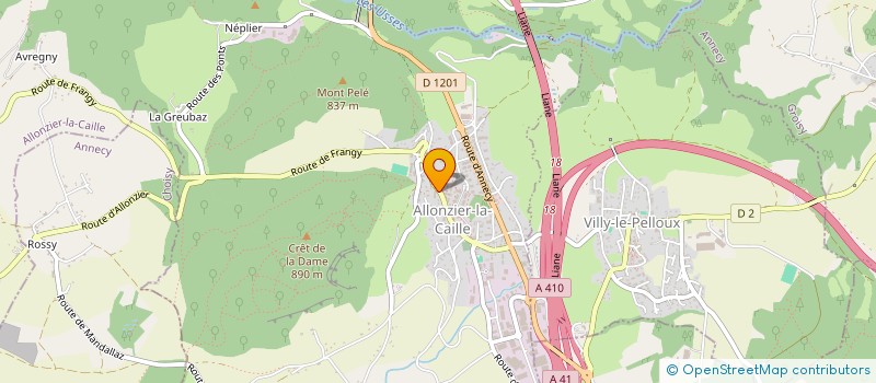 localisation de l'entreprise CABINET JR  ALLONZIER-LA-CAILLE