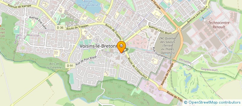 localisation de l'entreprise CABINET JR EXPERTISES à VOISINS-LE-BRETONNEUX