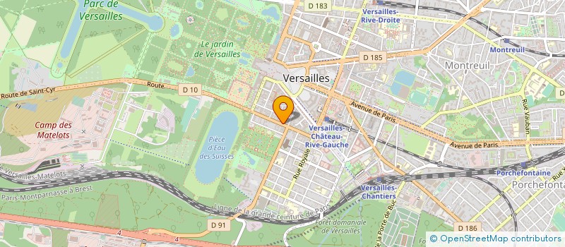 localisation de l'entreprise CABINET JUAN à VERSAILLES