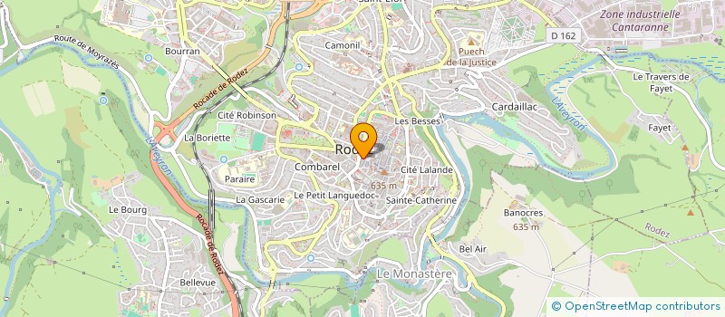 localisation de l'entreprise CABINET JURIDIQUE LADET  RODEZ