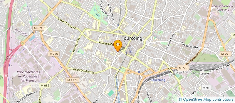 localisation de l'entreprise CABINET JURISFONCIER SARL à TOURCOING