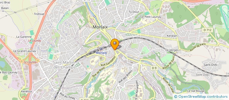 localisation de l'entreprise CABINET KERJEAN à MORLAIX