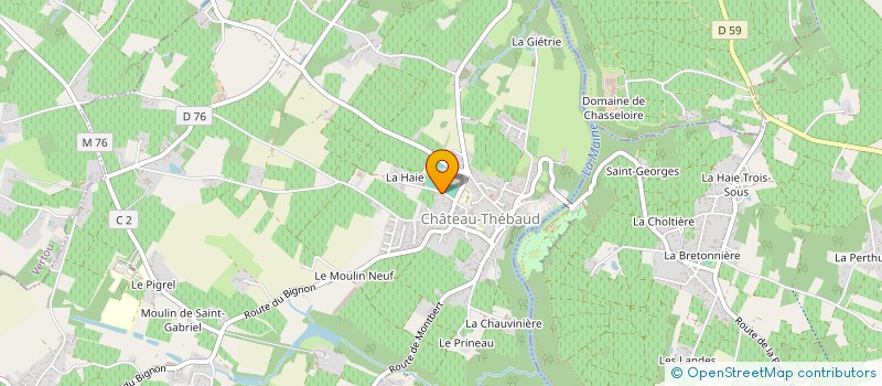 localisation de l'entreprise CABINET KERVAZO-CONSEIL  CHATEAU-THEBAUD