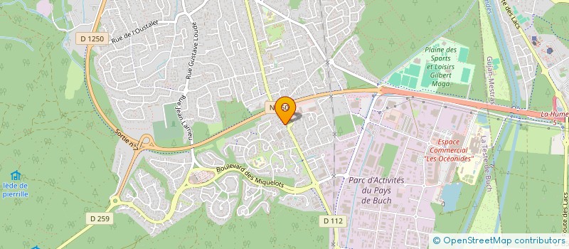 localisation de l'entreprise CABINET KINE DU GOLF à LA TESTE-DE-BUCH