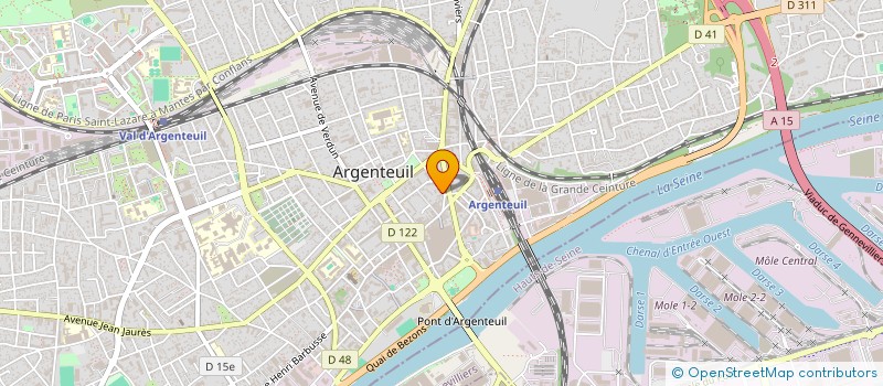 localisation de l'entreprise CABINET KINE FERNAND GOULENE  ARGENTEUIL