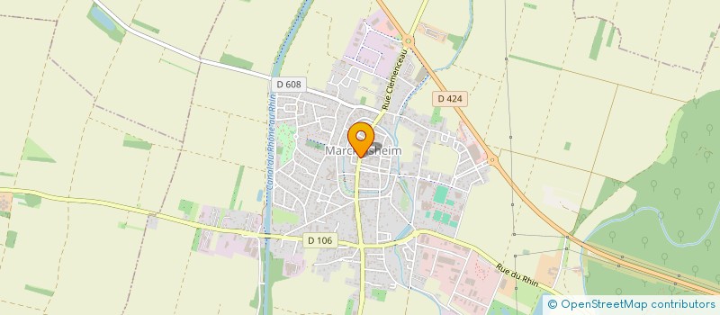 localisation de l'entreprise CABINET KINEOS  MARCKOLSHEIM