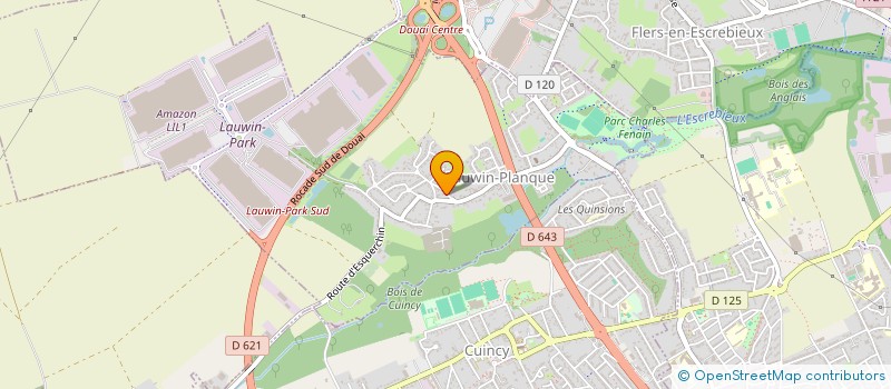 localisation de l'entreprise CABINET KINEQUIPE  LAUWIN-PLANQUE