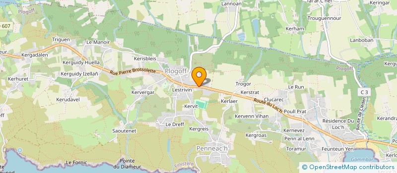 localisation de l'entreprise CABINET KINESITHERAPIE PLOGOFF  PLOGOFF